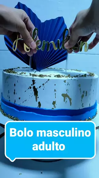 bolo decorado masculino adulto